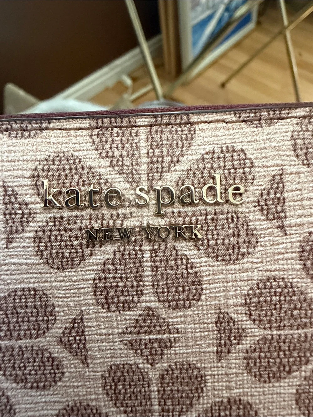 kate spade Pink Floral Zip-Around Wallet